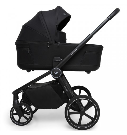 Muuvo Five - wózek wielofunkcyjny, zestaw 2w1 z opcją 3w1, 4w1 | Black